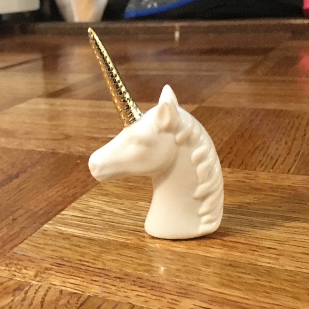 Small unicorn statue